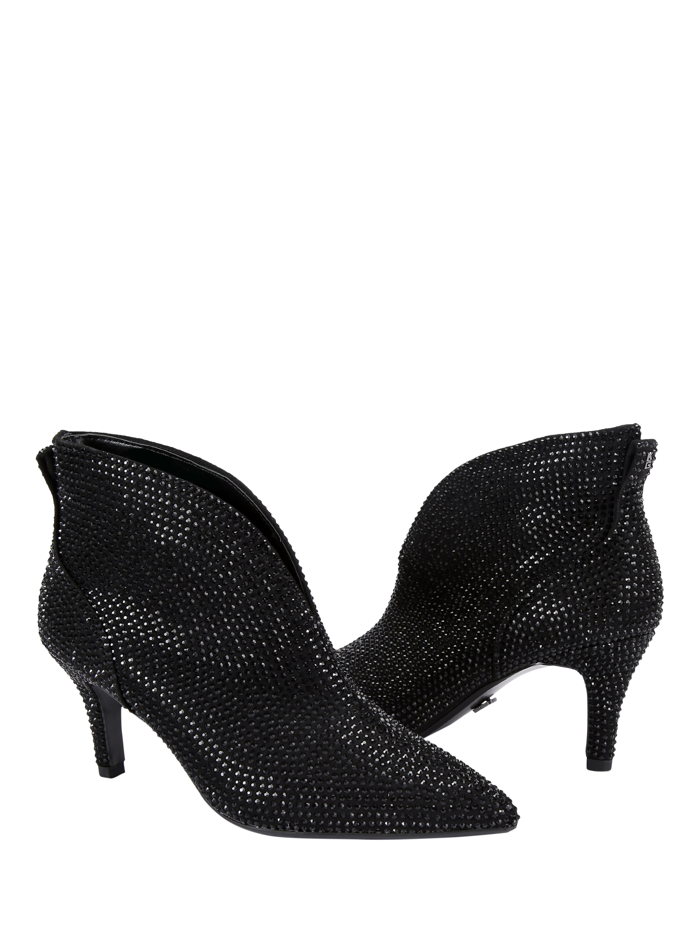 Product image 4 of 4, which shows KG Kurt Geiger Tatiana Embellished Ankle Boots, Black, 3