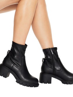 KG Kurt Geiger True Sock Ankle Boots, Black - view 2, Black