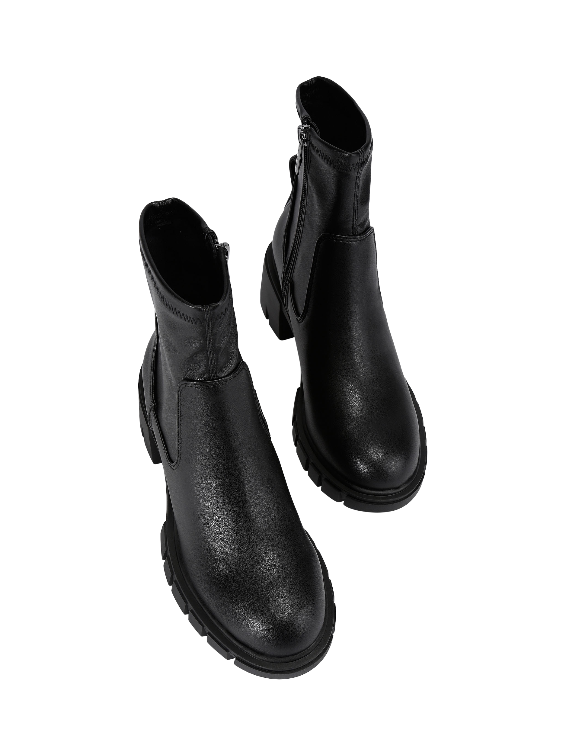 Product image 3 of 4, which shows KG Kurt Geiger True Sock Ankle Boots, Black, 3