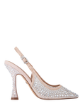 KG Kurt Geiger Aria Gem Embellished Court Shoes, Blush