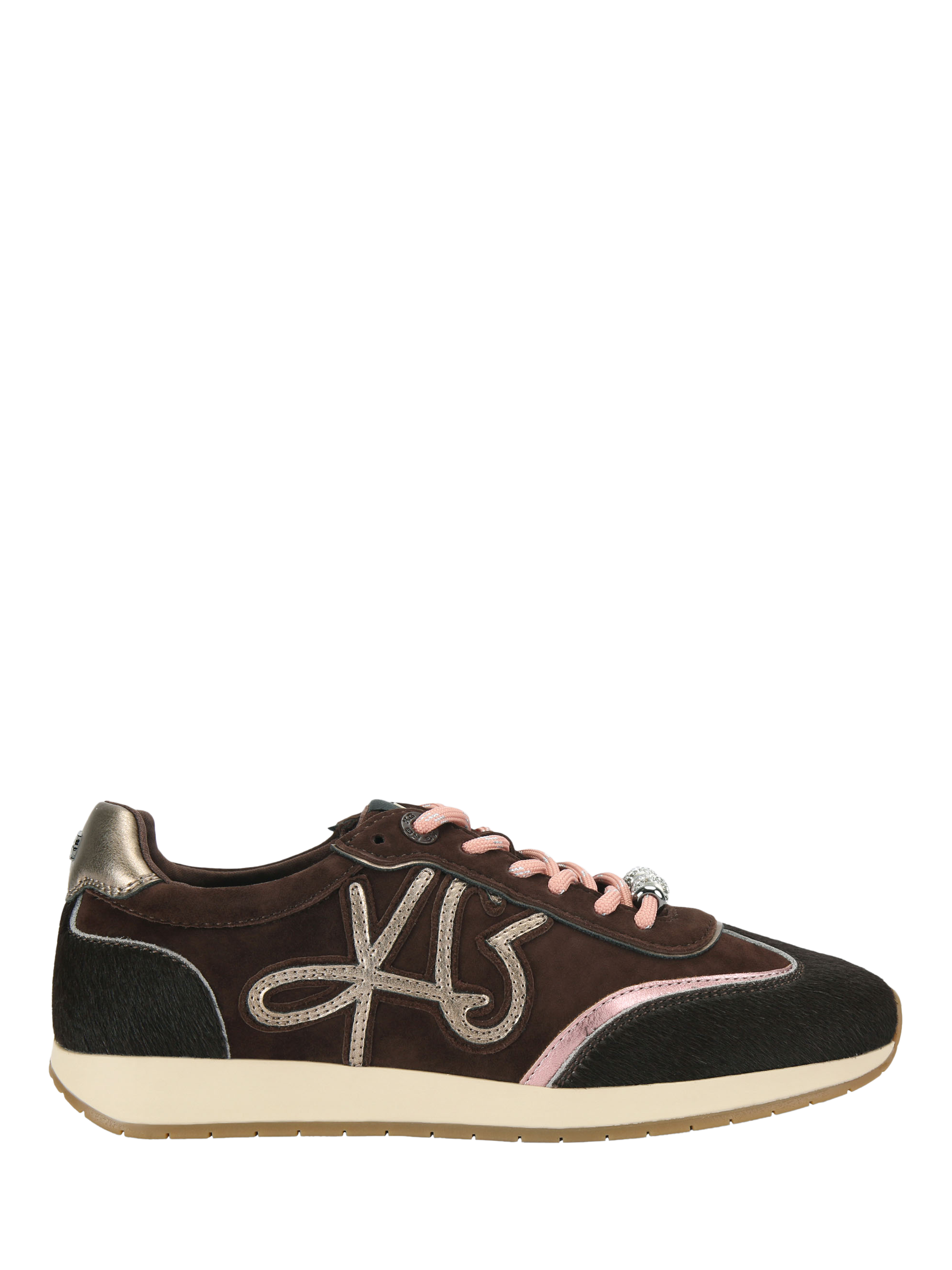 Product image 1 of 4, which shows KG Kurt Geiger Lala Suede Trainers, Brown, 3