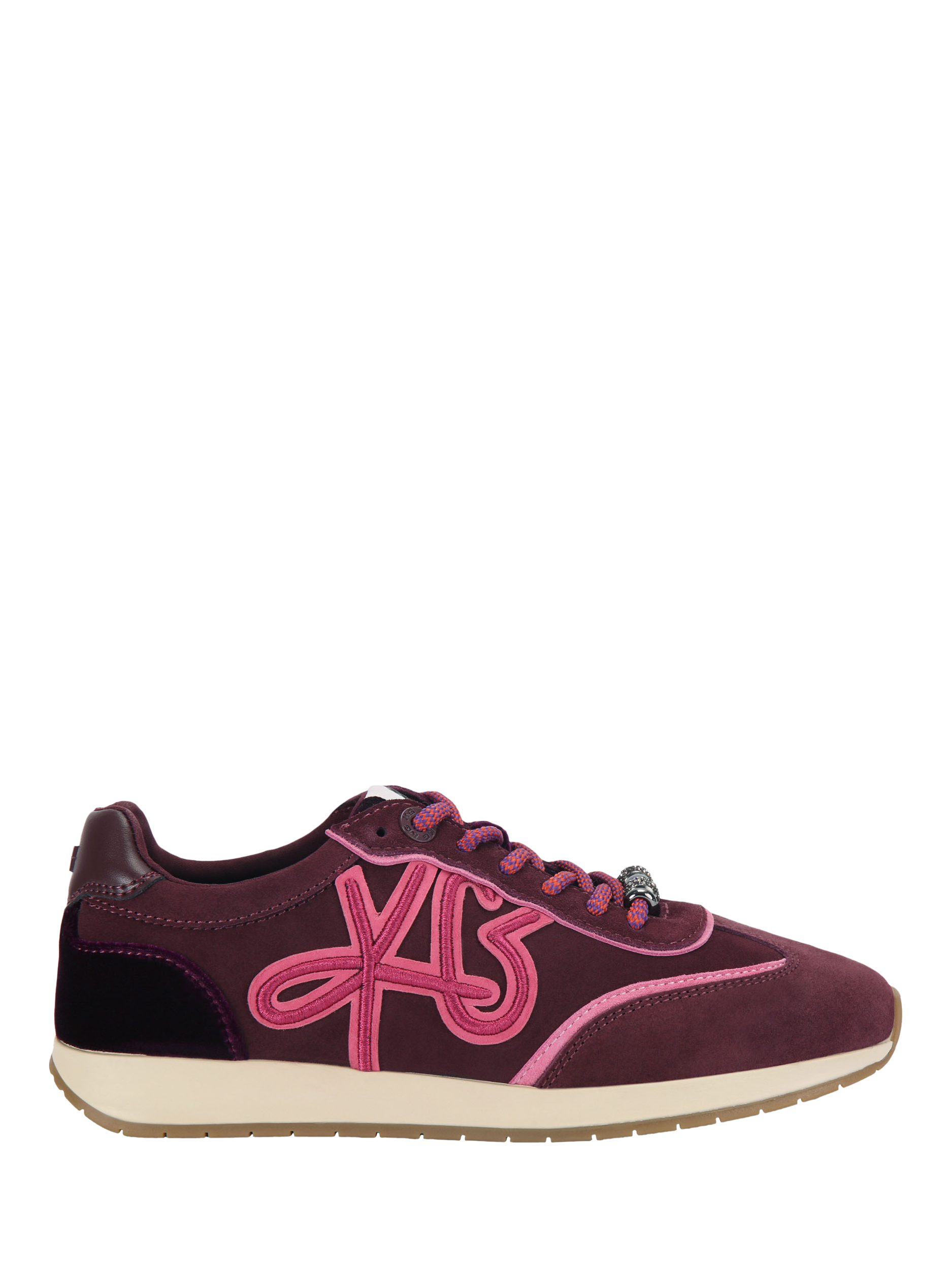 Product image 1 of 4, which shows KG Kurt Geiger Lala Suede Trainers, Pink, 3