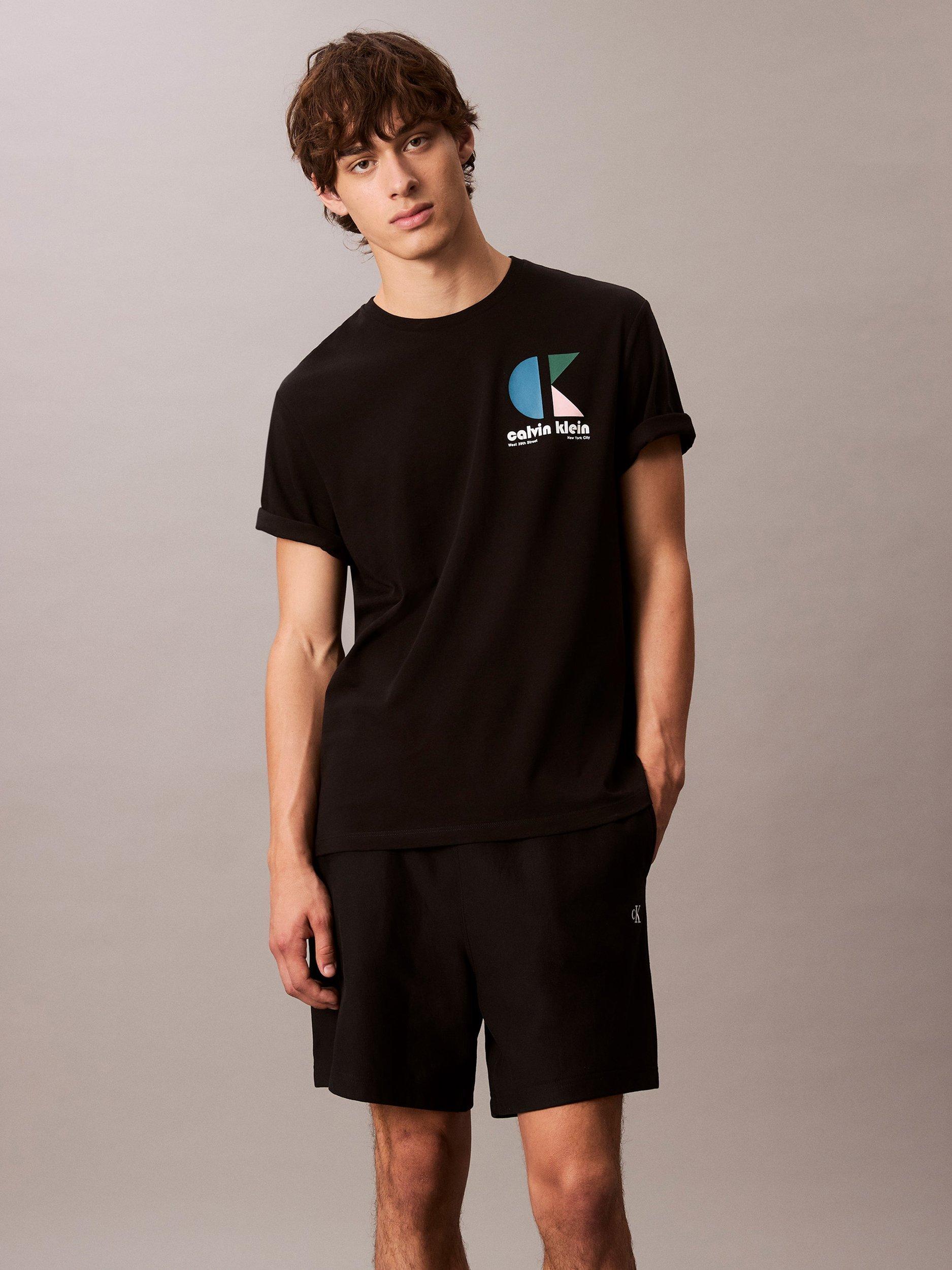 Product image 1 of 6, which shows Calvin Klein Bauhaus Cotton T-Shirt, Black, XS