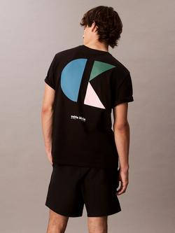 Calvin Klein Bauhaus Cotton T-Shirt - view 2, Black