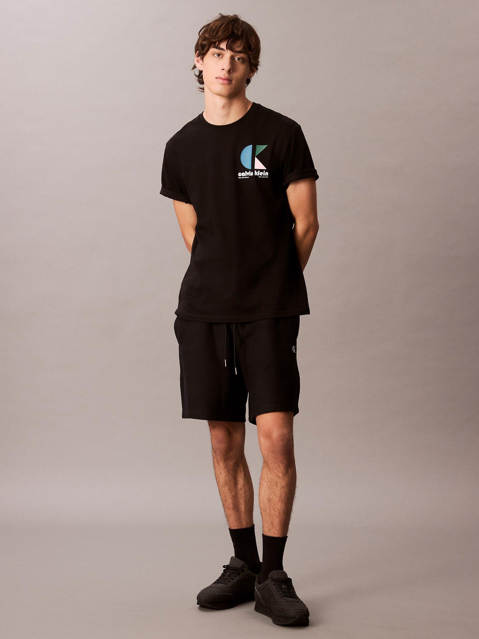 Product image 3 of 6, which shows Calvin Klein Bauhaus Cotton T-Shirt, Black, XS