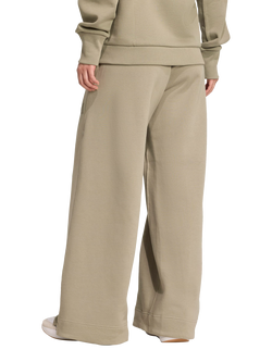 adidas All SZN Fleece Loose Wide Leg Pants, Khaki - view 2, Khaki