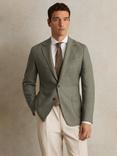 Reiss Midnight Wool Blend Blazer, Sage Green