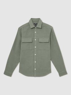 Reiss Camber Regular Fit Cotton Shirt - view 2, Green