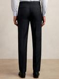 Reiss Seminar Wool Straight Trousers, Navy