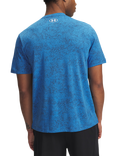 Under Armour Tech Pixelate Short Sleeve T-Shirt, Blue Atlantis/White