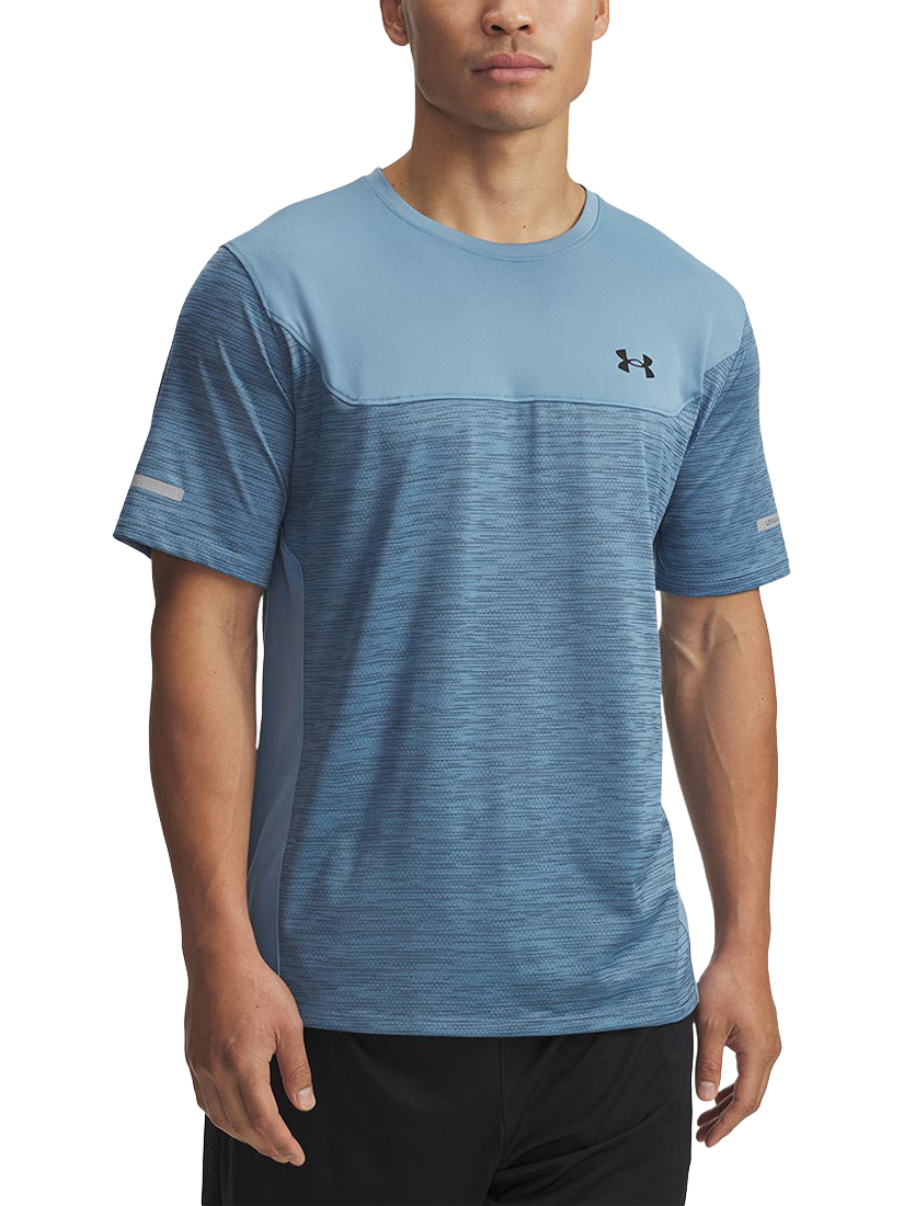 Product image 1 of 3, which shows Under Armour Men's Tech Utility Short Sleeve T-Shirt, Navy / Blue Smoke, S