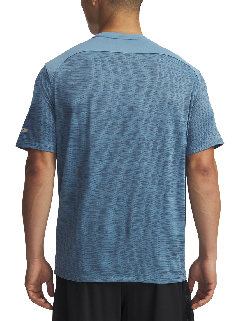 Product image 2 of 3, which shows Under Armour Men's Tech Utility Short Sleeve T-Shirt, Navy / Blue Smoke, S