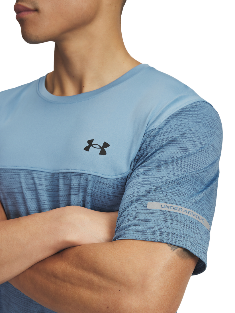 Product image 3 of 3, which shows Under Armour Men's Tech Utility Short Sleeve T-Shirt, Navy / Blue Smoke, S