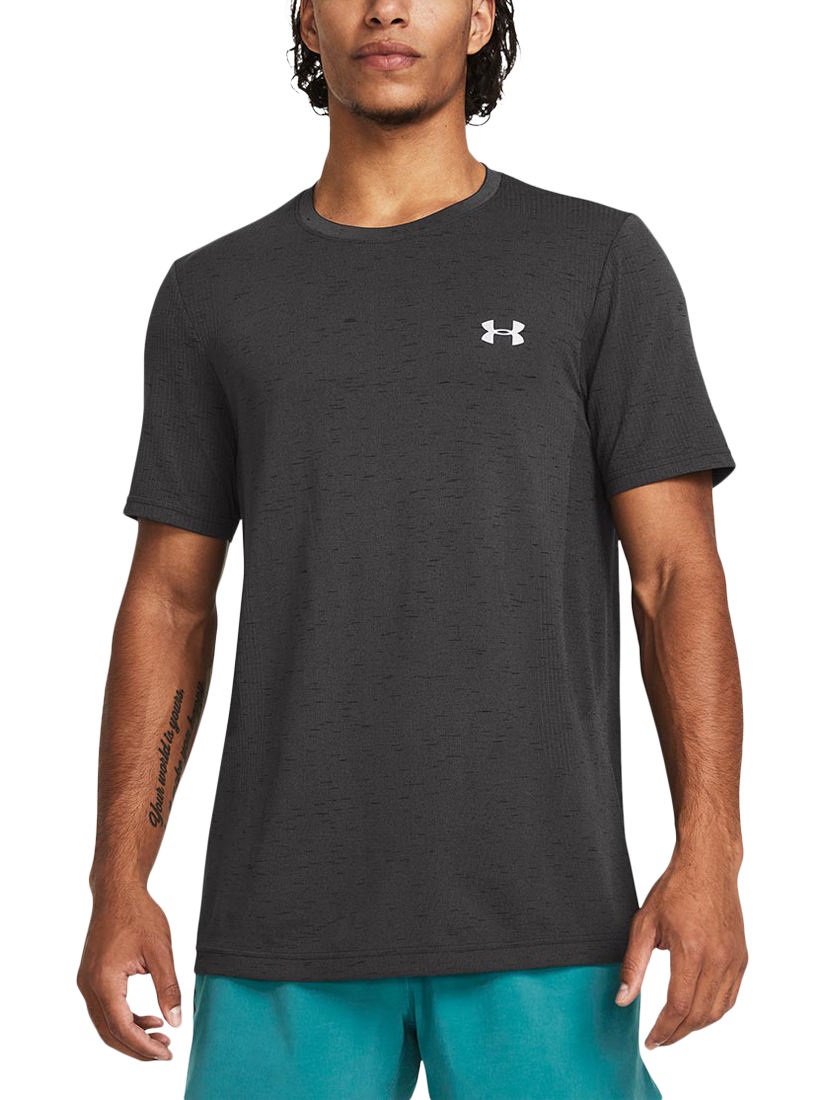 Product image 1 of 5, which shows Under Armour Vanish Seamless Short Sleeve T-Shirt, Castlerock, S
