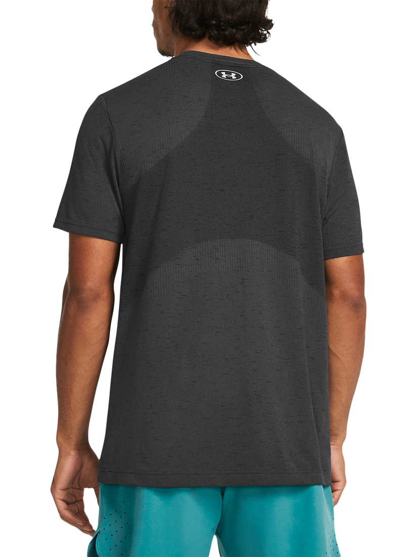 Product image 2 of 5, which shows Under Armour Vanish Seamless Short Sleeve T-Shirt, Castlerock, S