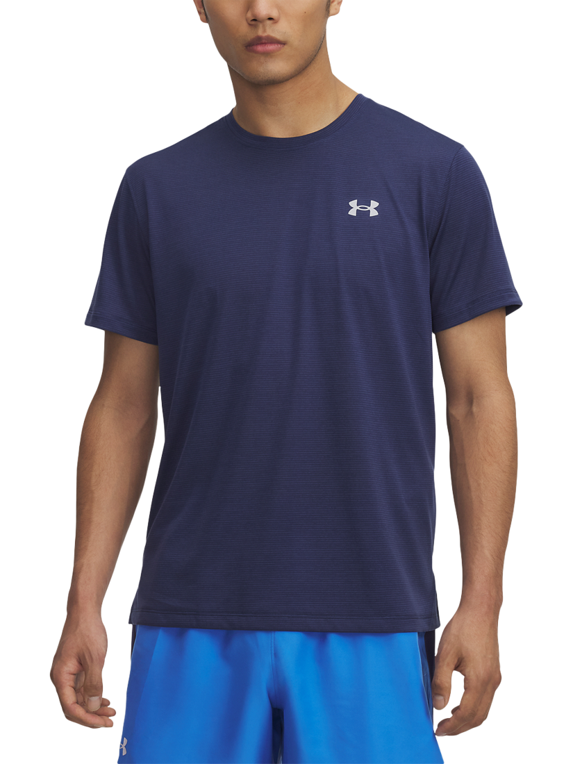 Product image 1 of 2, which shows Under Armour Men's Streak T-Shirt, Navy / Reflective, S