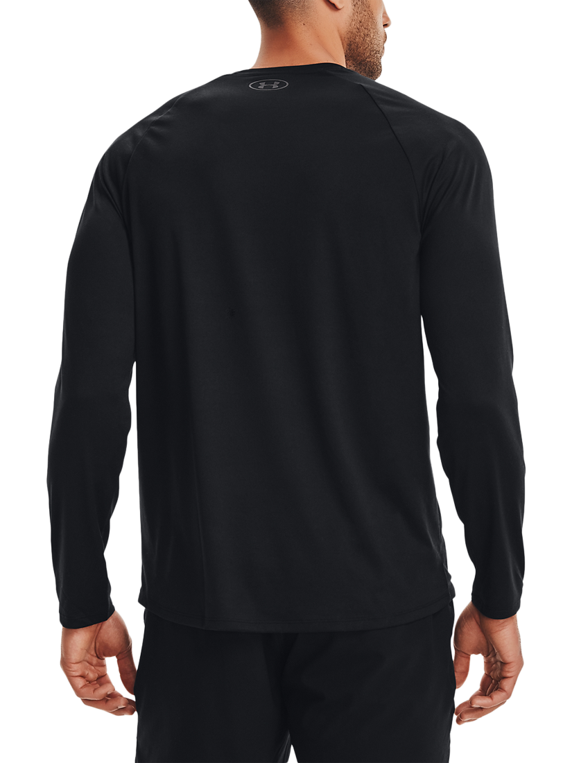 Product image 3 of 5, which shows Under Armour Tech 2.0 Long Sleeve T-Shirt, Black /Graphite, S