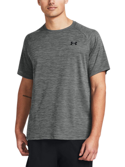Under Armour Tech Textured Short Sleeve T-Shirt, Castlerock/ Black