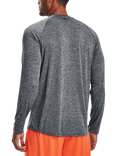 Under Armour Tech 2.0 Long Sleeve T-Shirt, Pitch Gray / Black
