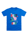 Brand Threads Peppa Pig George Best Brother T-Shirt, Blue