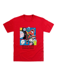 Brand Threads Kids' George Space T-Shirt, Red