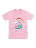 Brand Threads Kids' Peppa Pig Family T-Shirt, Pink