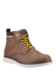 Jack & Jones Denver Lace Up Ankle Boots, Light Brown