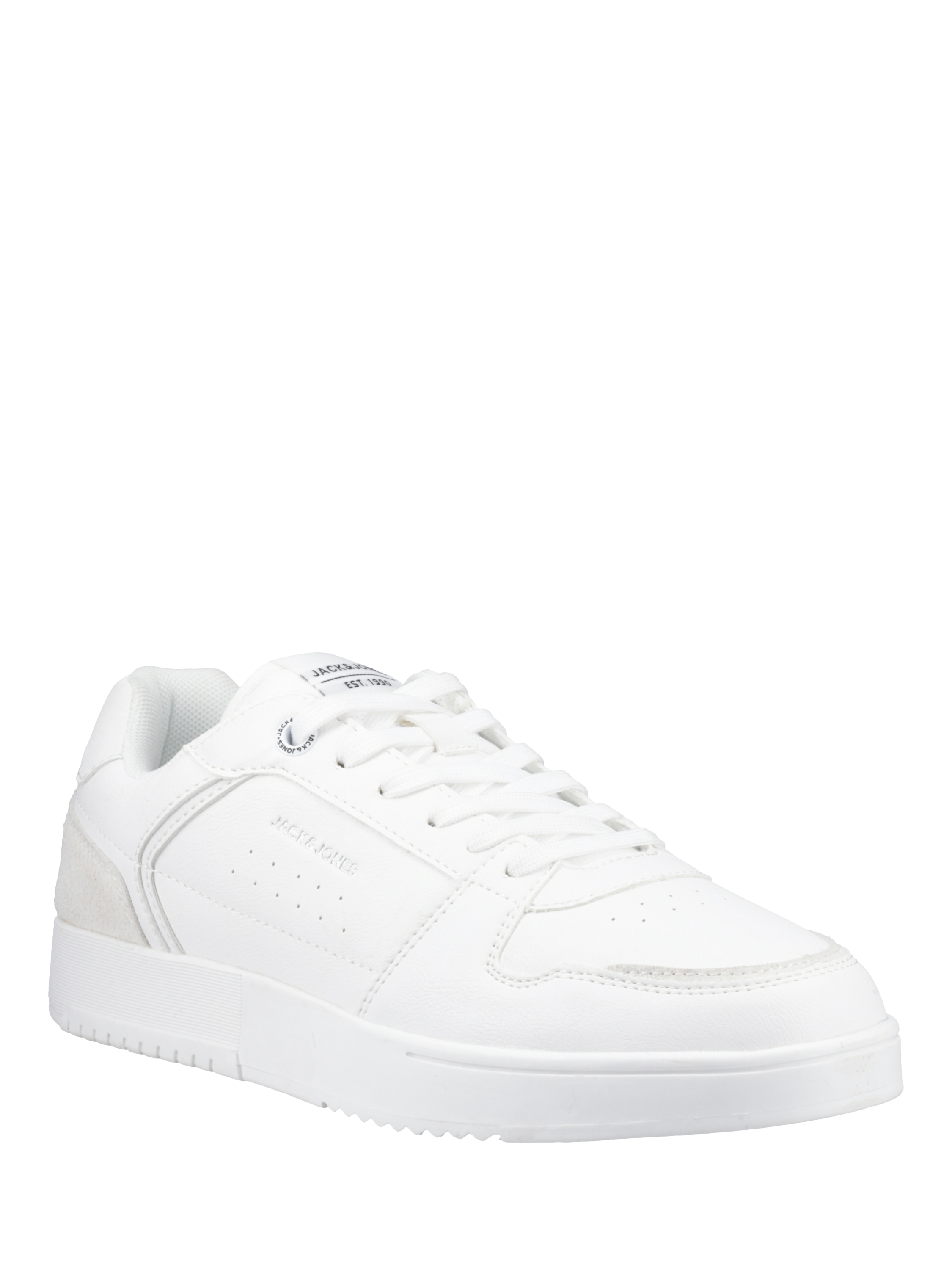 Product image 2 of 5, which shows Jack & Jones Ealing Low Top Trainers, White, 7