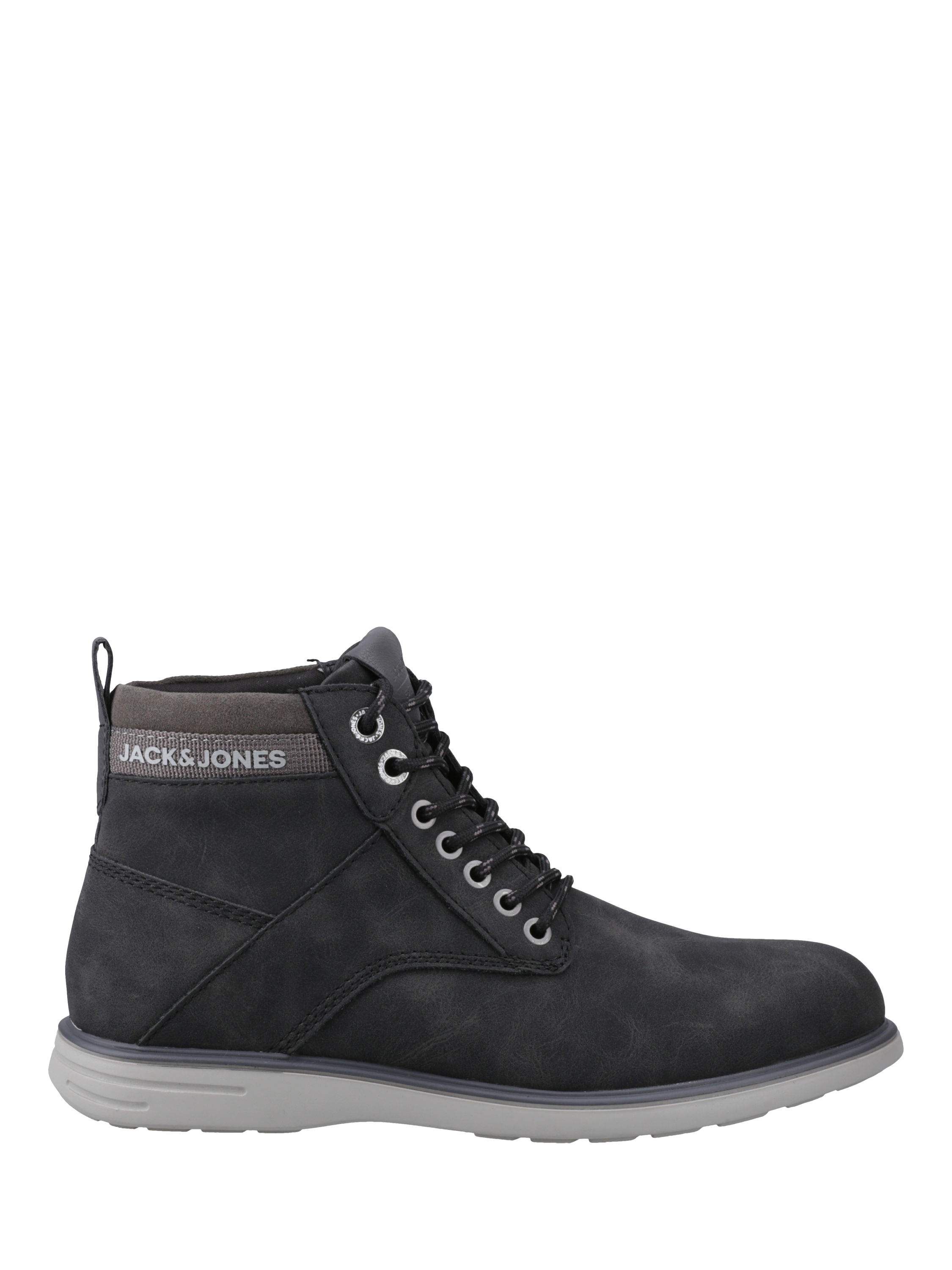 Product image 1 of 5, which shows Jack & Jones Denver Lace Up Ankle Boots, Black, 7