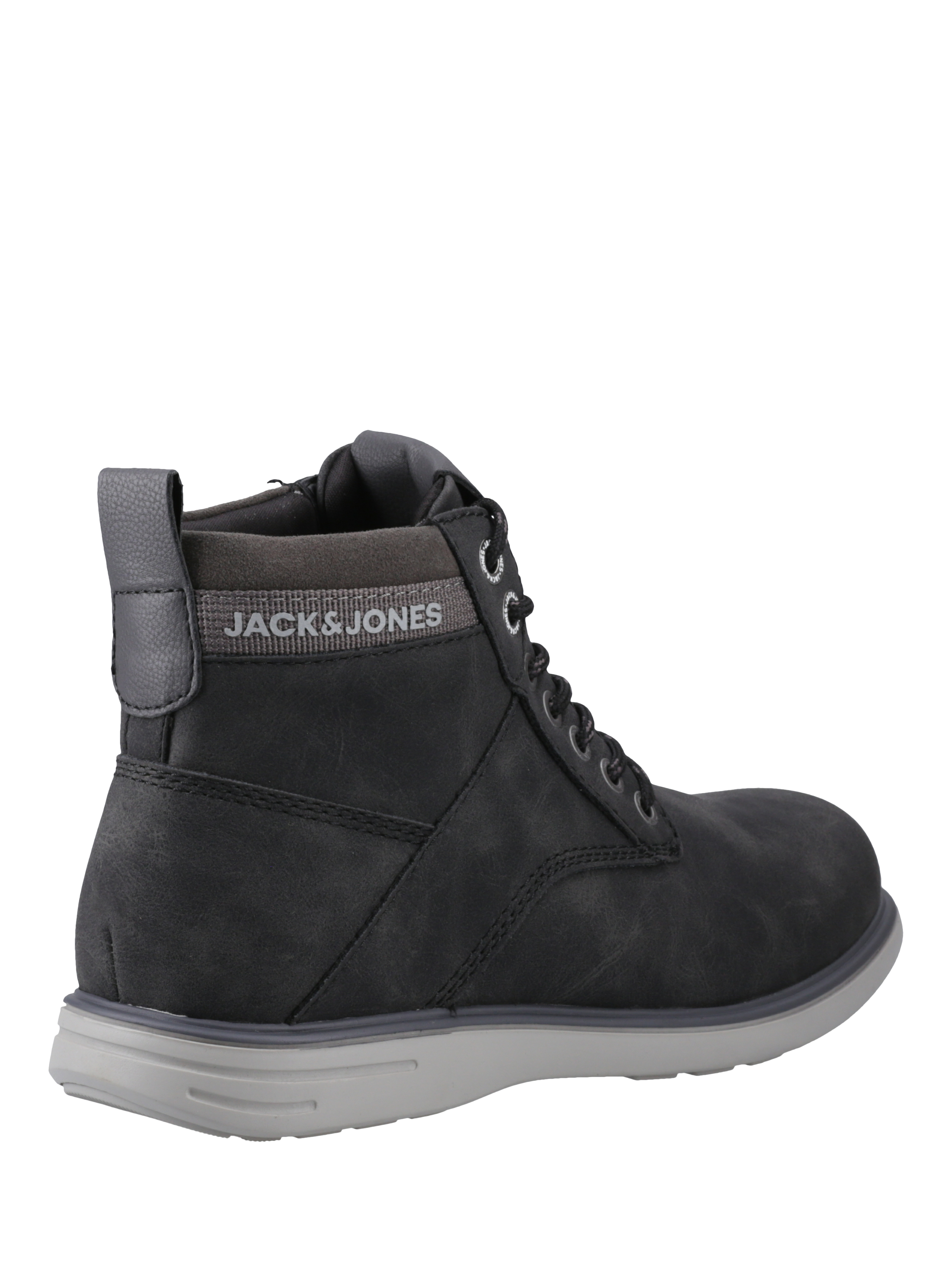 Product image 3 of 5, which shows Jack & Jones Denver Lace Up Ankle Boots, Black, 7