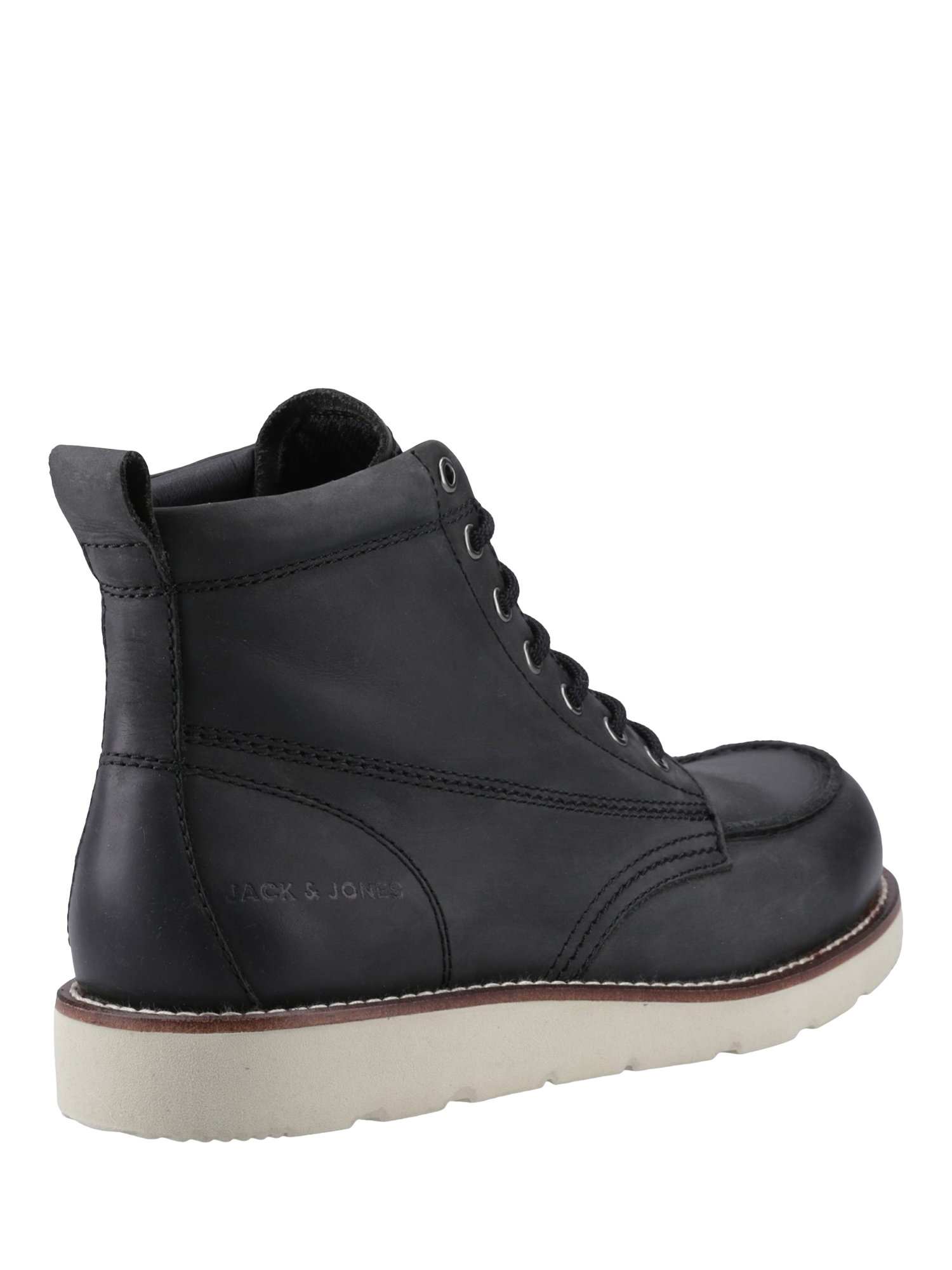 Product image 3 of 4, which shows Jack & Jones Toronto Leather Boots, Black, 7