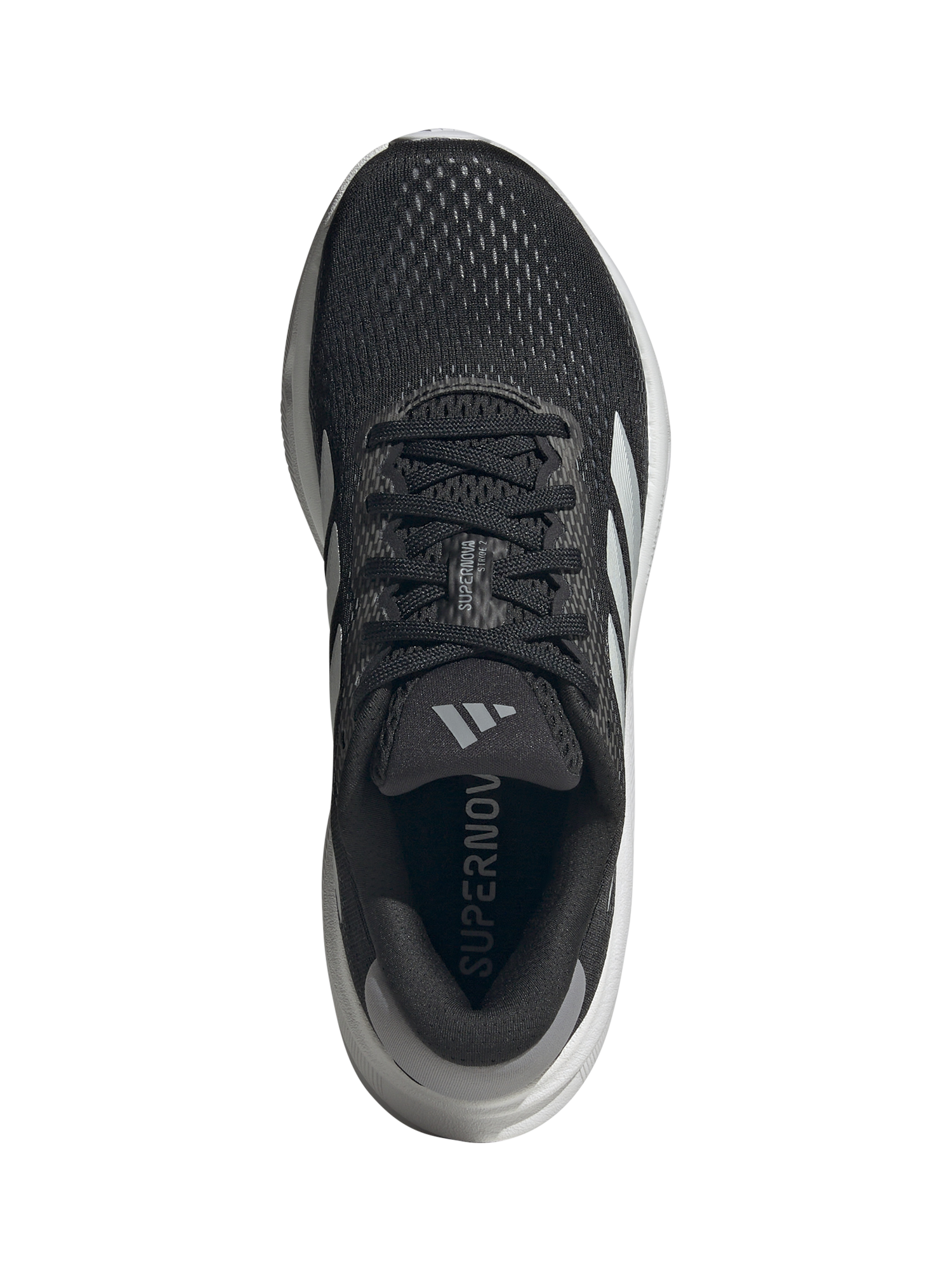 Product image 4 of 8, which shows adidas Women's Supernova Stride Running Shoes, Black/White, 4