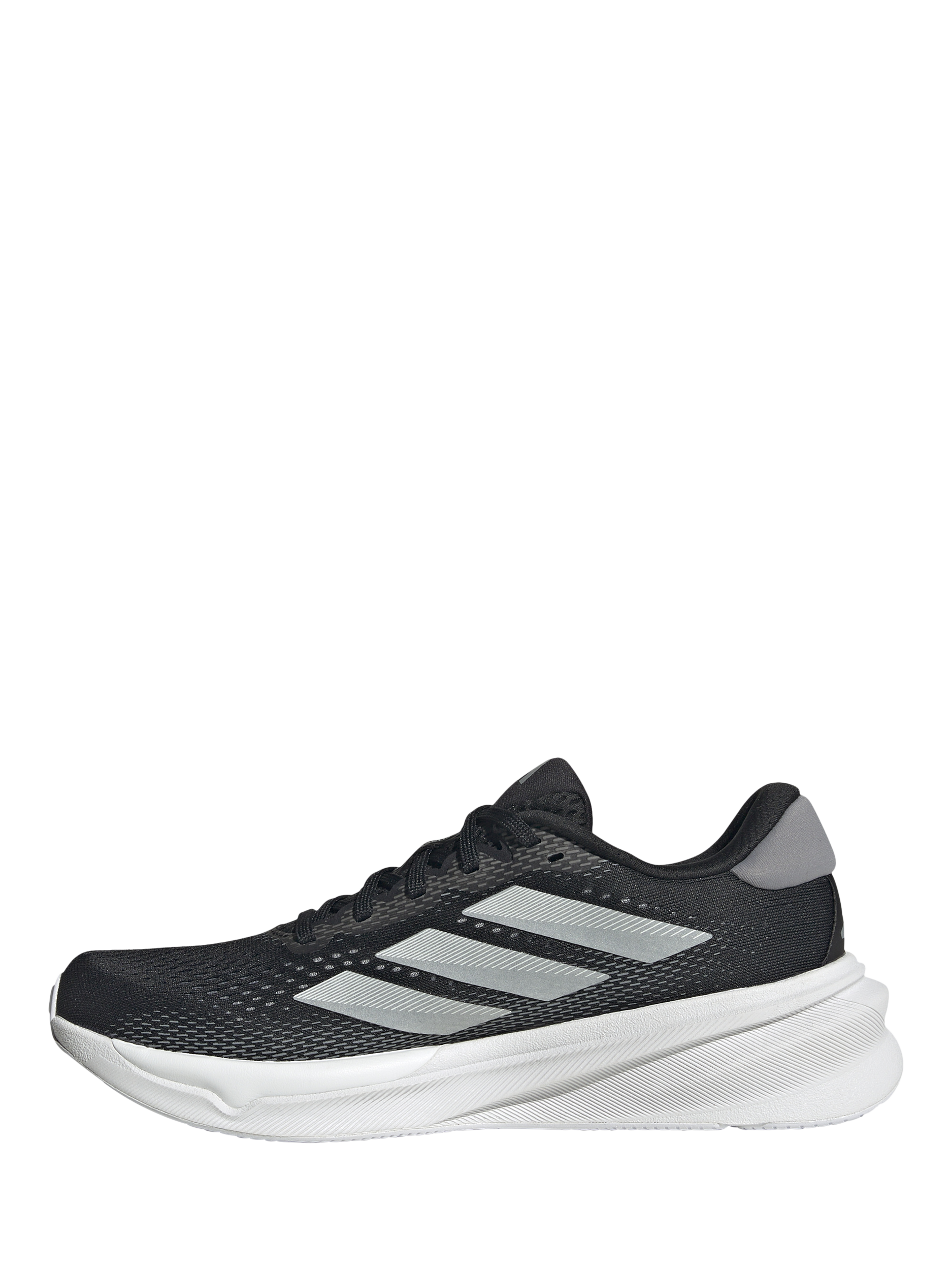 Product image 6 of 8, which shows adidas Women's Supernova Stride Running Shoes, Black/White, 4
