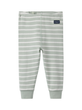Polarn O. Pyret Baby's Stripe Leggings, Green