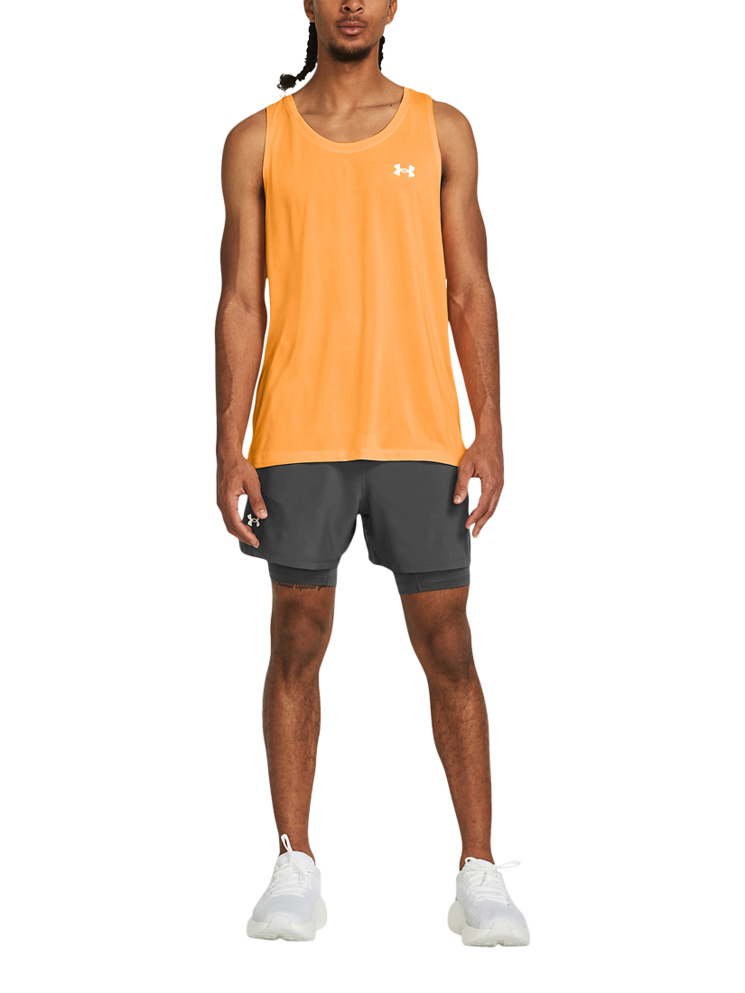 Product image 6 of 7, which shows Under Armour Launch 2-in-1 5" Running Shorts, Castlerock, S
