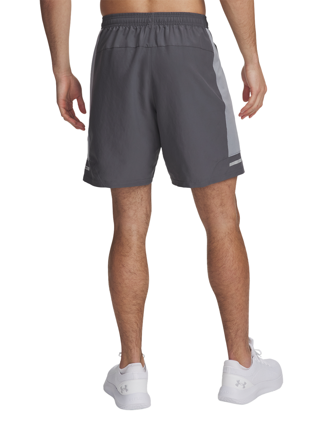 Product image 2 of 4, which shows Under Armour Men's Tech Utility Shorts, Castlerock / Steel, S