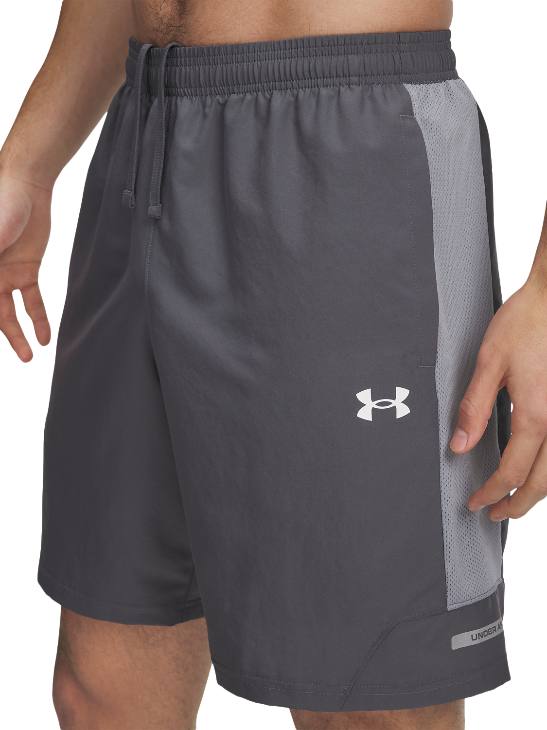 Product image 3 of 4, which shows Under Armour Men's Tech Utility Shorts, Castlerock / Steel, S