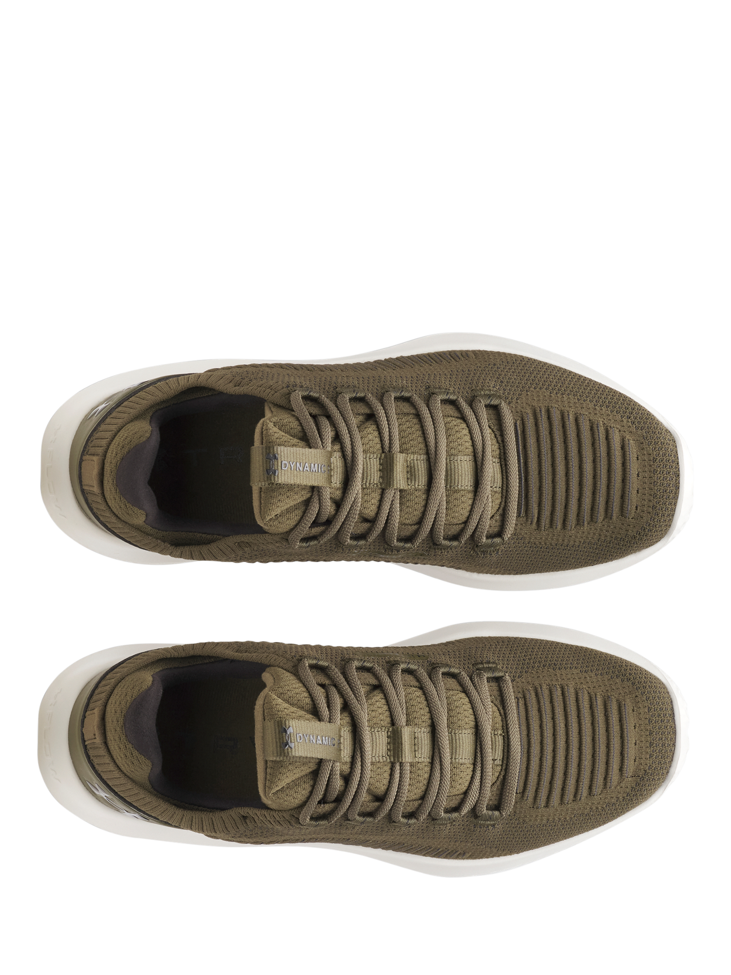 Product image 5 of 5, which shows Under Armour Dynamic Training Shoes, Green / White, 7
