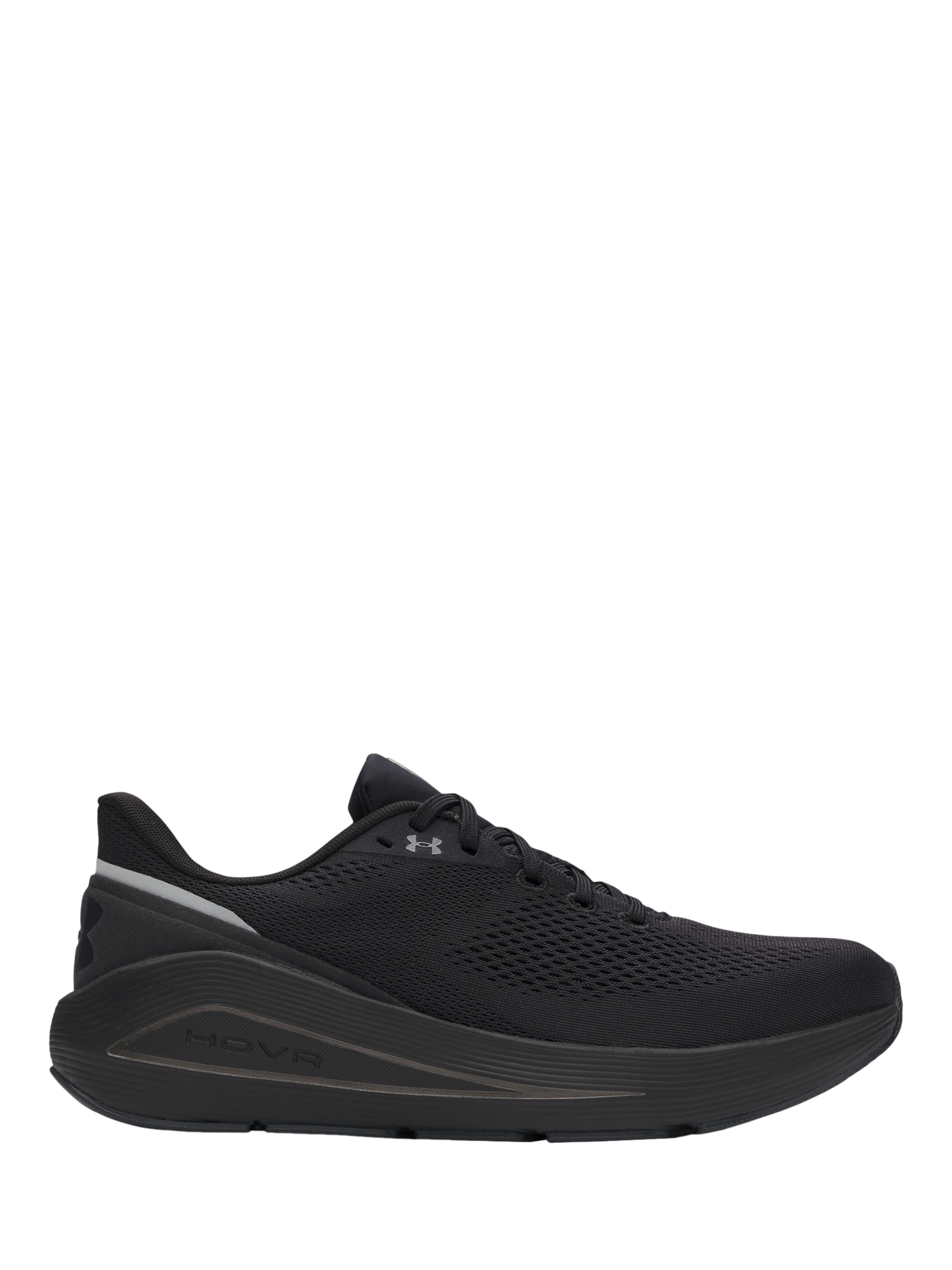 Product image 1 of 5, which shows Under Armour Men's Sonic 7 Running Shoes, Black / Anthracite, 8