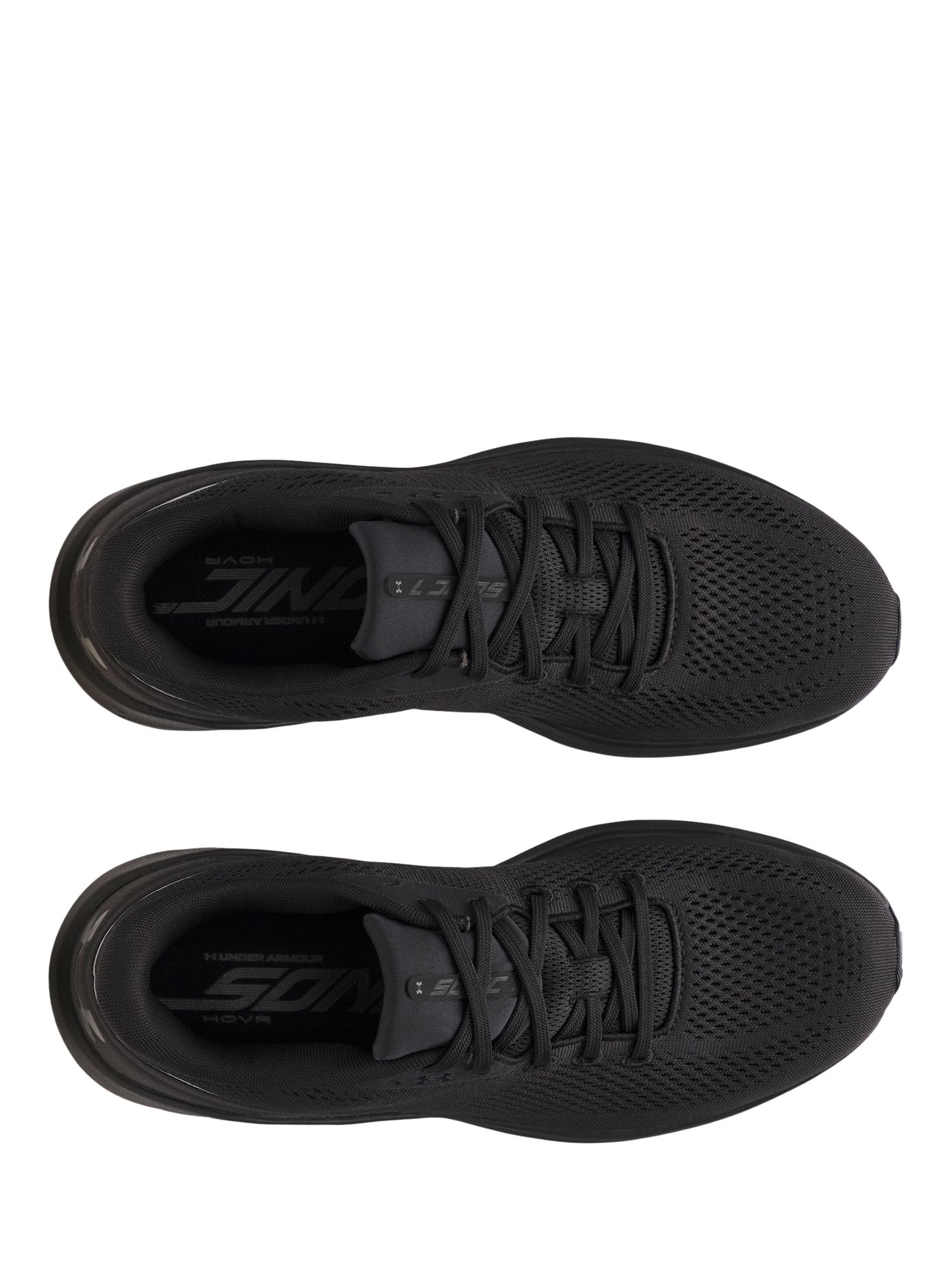 Product image 3 of 5, which shows Under Armour Men's Sonic 7 Running Shoes, Black / Anthracite, 8