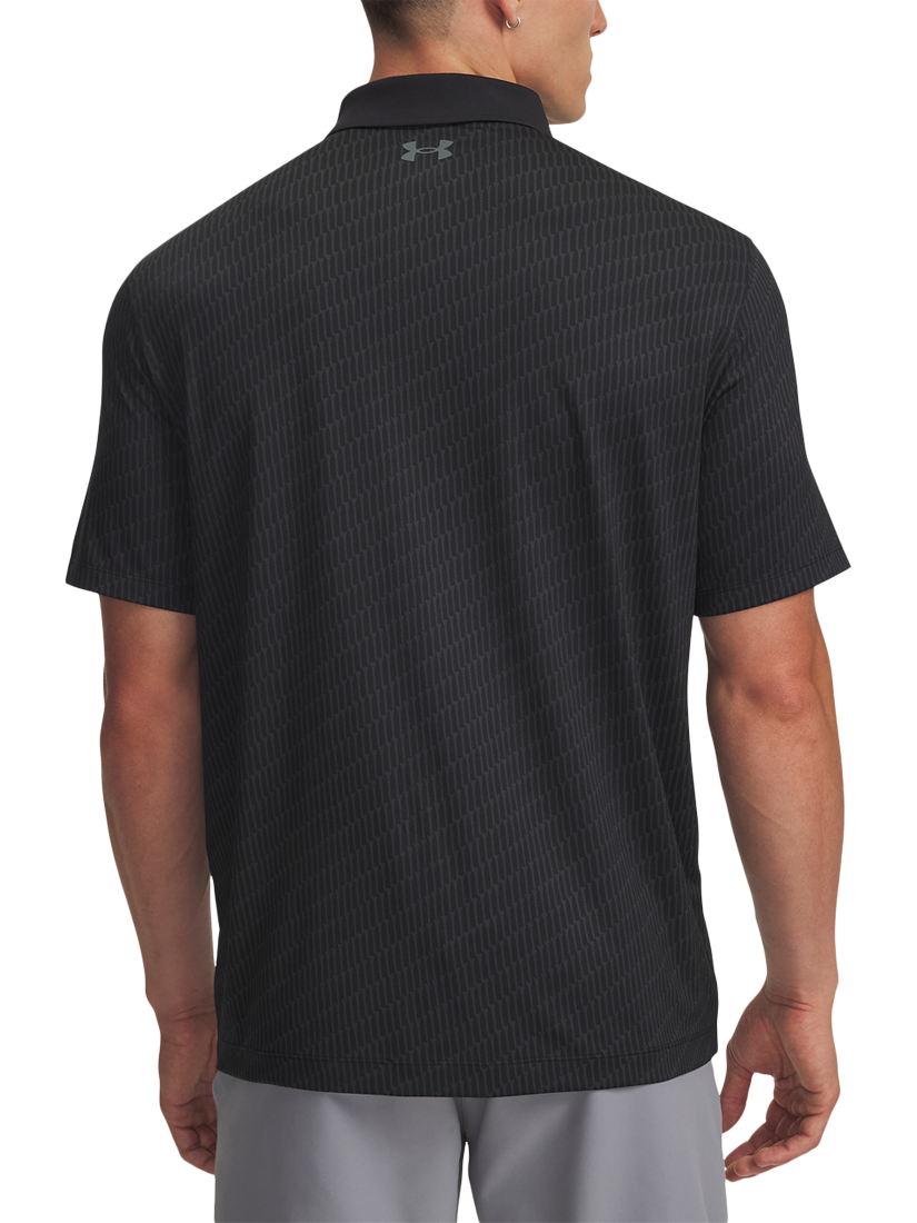 Product image 2 of 2, which shows Under Armour Matchplay Short Sleeve Polo Shirt, Black / Anthracite, S