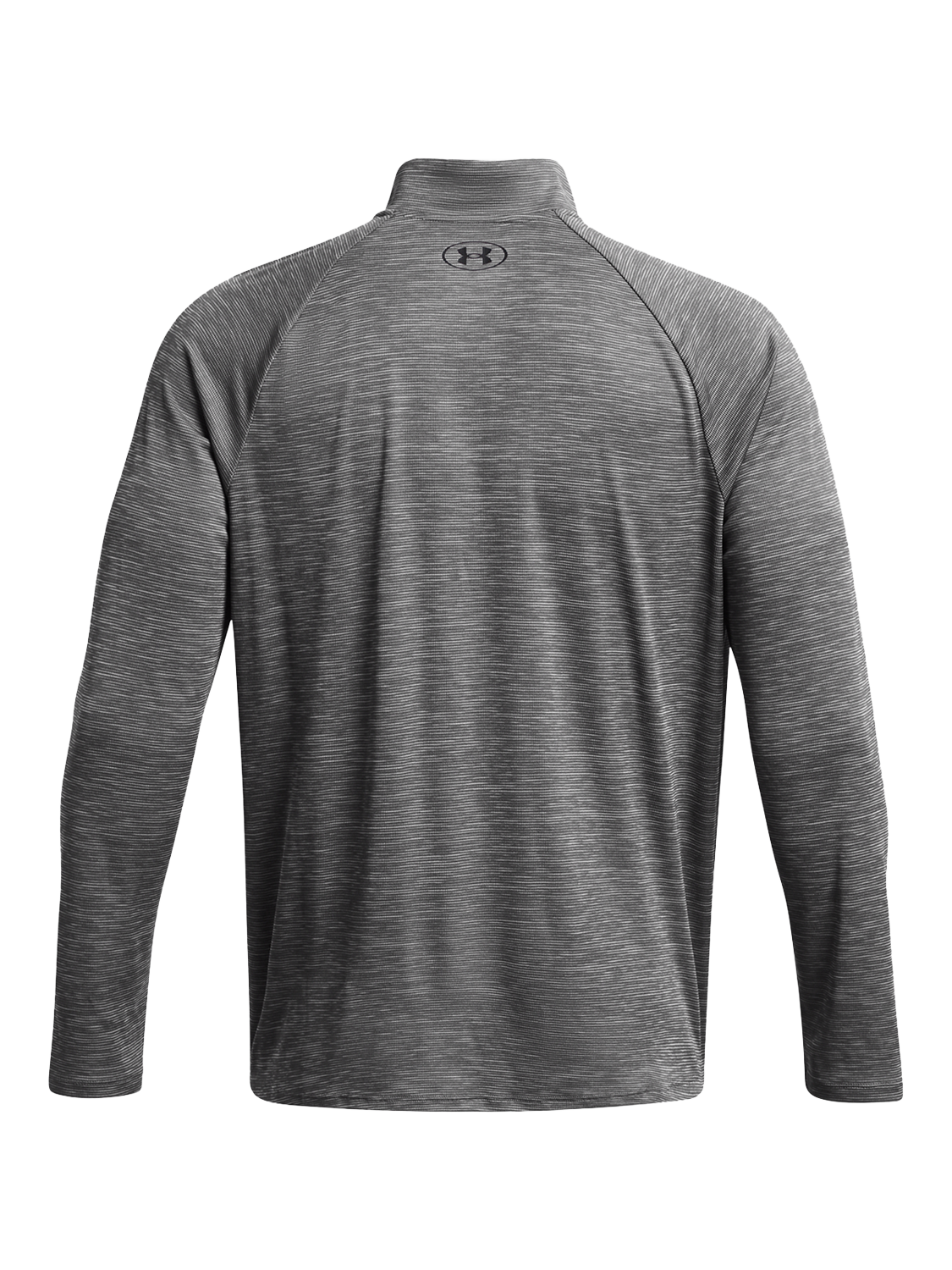 Product image 5 of 6, which shows Under Armour UA Tech Textured 1/2 Zip Top, Castlerock / Black, M