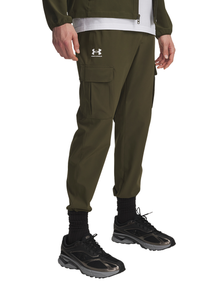 Under Armour Vibe Woven Cargo Trousers, Green/White, Green  / White