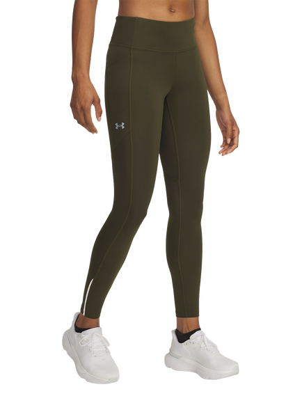 Under Armour Launch Sports Leggings, Green / Reflective, Green / Reflective