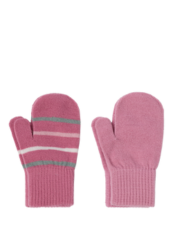 Polarn O. Pyret Kids' Magic Mittens, Pack of 2, Pink/Multi, Pink/Multi