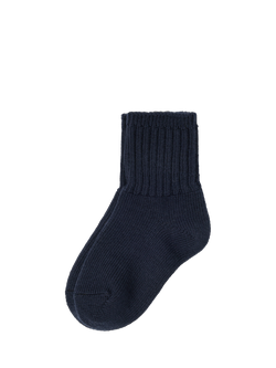 Polarn O. Pyret Kids' Wool Rich Socks, Blue, Blue