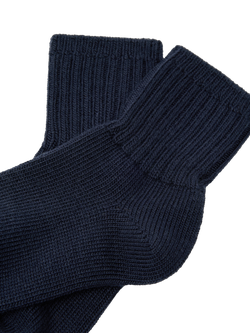 Polarn O. Pyret Kids' Wool Rich Socks, Blue - view 2, Blue