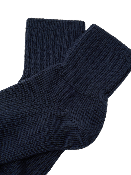 Polarn O. Pyret Kids' Wool Rich Socks, Blue - view 2, Blue