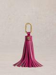 White Stuff Leather Tassel Keyring
