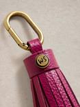 White Stuff Leather Tassel Keyring